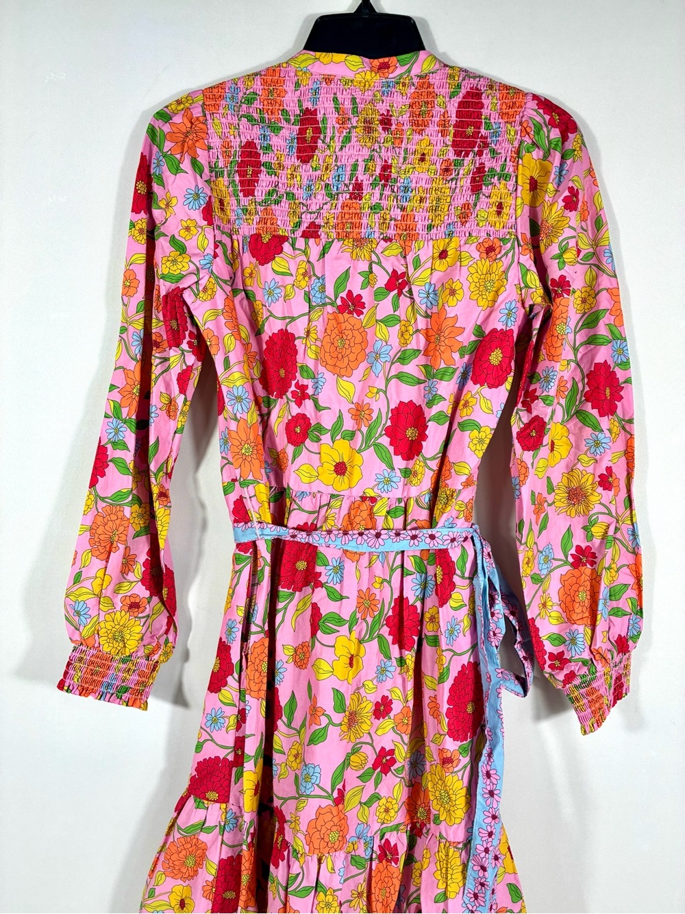 Boden Cecily Floral Long Sleeve Cotton Shirt Dress Dahlia Trail 4 US NWT - Picture 11 of 17
